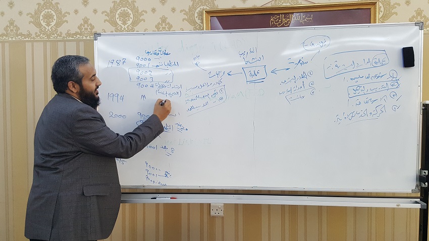 اختتام برنامج:"توثيق نظام إدارة الجودة ISO 9001 :2015"لموظفي شركة اروى لصناعة المياه المعدنية(شملان) اختتام برنامج:"توثيق نظام إدارة الجودة ISO 9001 :2015"لموظفي شركة اروى لصناعة المياه المعدنية(شملان)